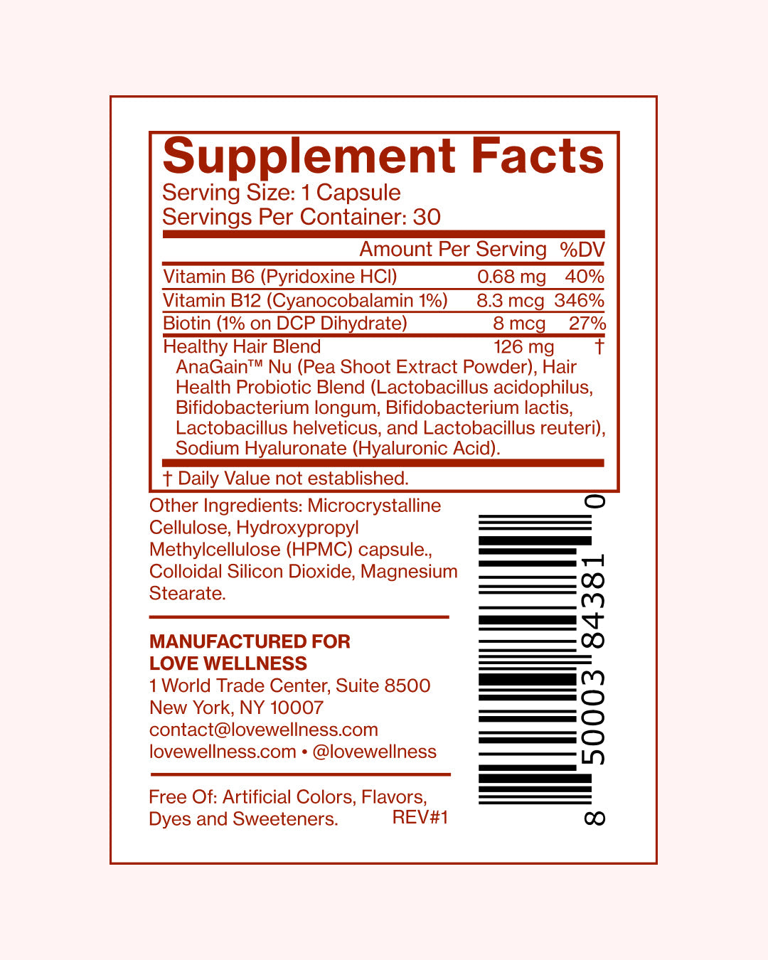 ZYLABOTANICS™ Healthy Hair Probiotics®