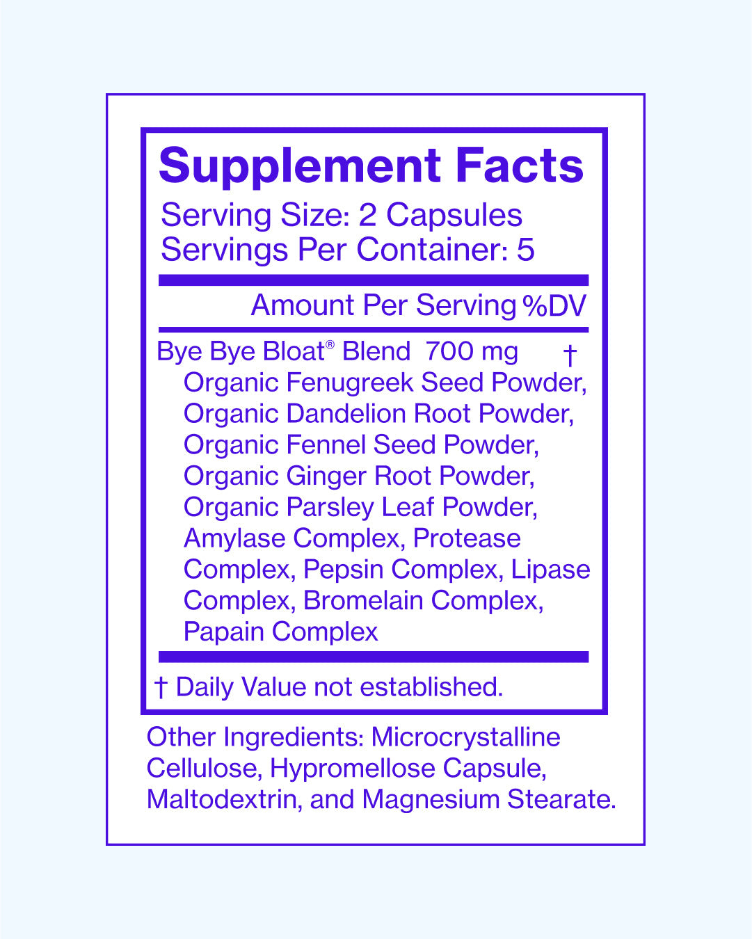 ZYLABOTANICS™ Bye Bye Bloat® Travel Size