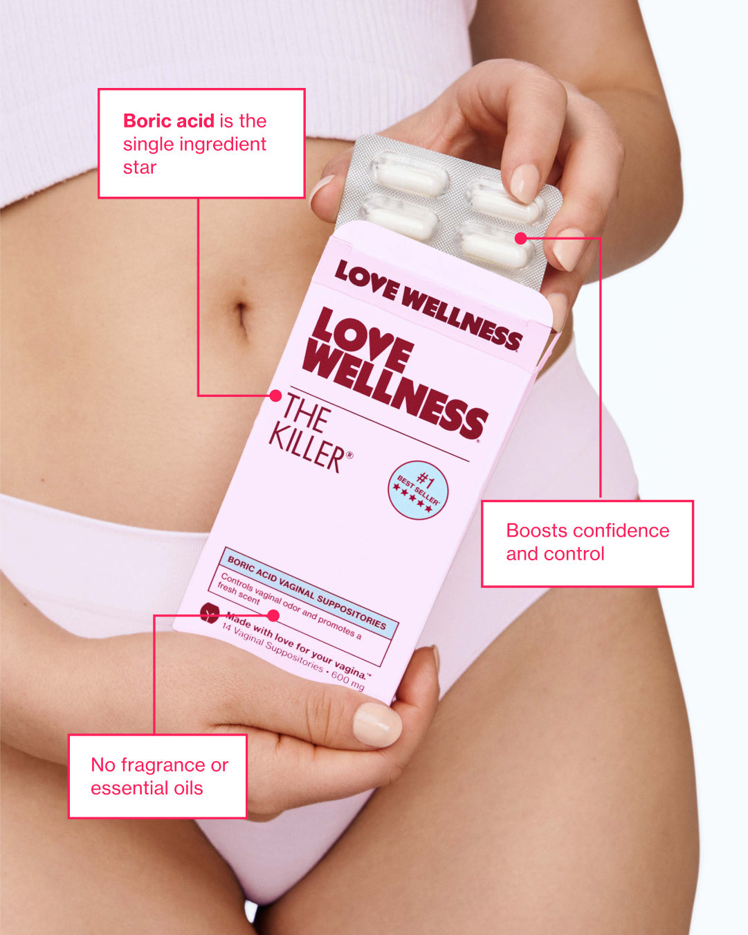 ZYLABOTANICS The Killer® Boric Acid Suppositories™