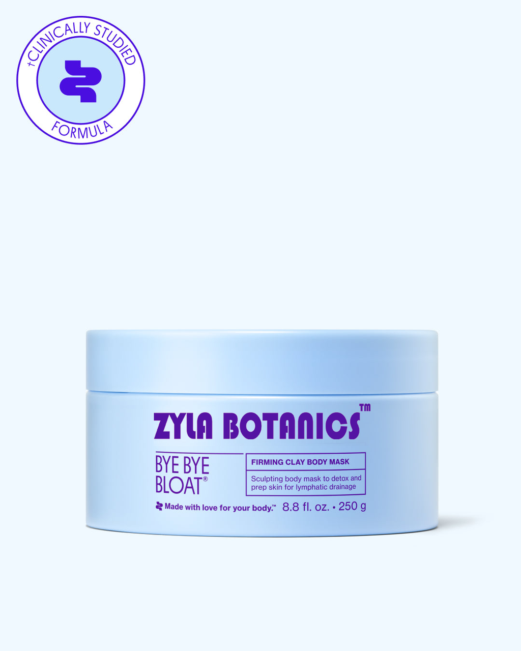 ZYLABOTANICS Bye Bye Bloat® Firming Clay Body Mask ™