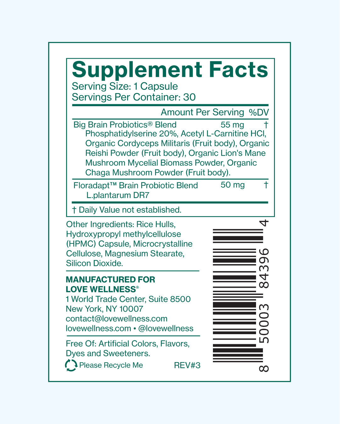 ZYLABOTANICS Big Brain Probiotics®™